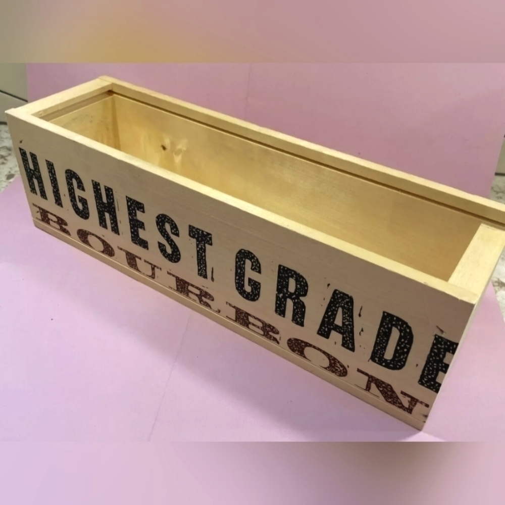 NWOT, BOOKER'S BOURBON WOOD WHISKEY DISPLAY BOX, Clermont, Kentucky